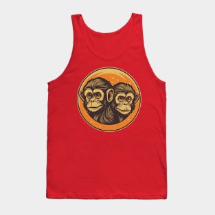 Monkey Couple Tank Top